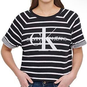 Calvin Klein French Terry Logo Crop Top